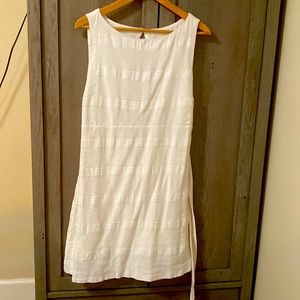 Free People short open back white dress